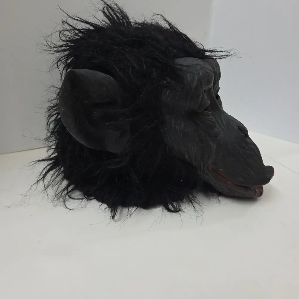 Realistic Monkey Mask Latex Chimpanzee Costume Adult Halloween Animal Mask
